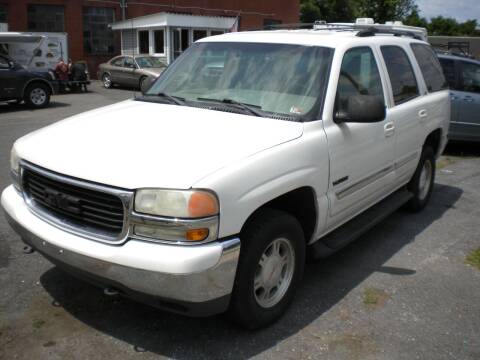 2001 GMC Yukon for sale at Ben Edwards Auto in Waynesboro VA