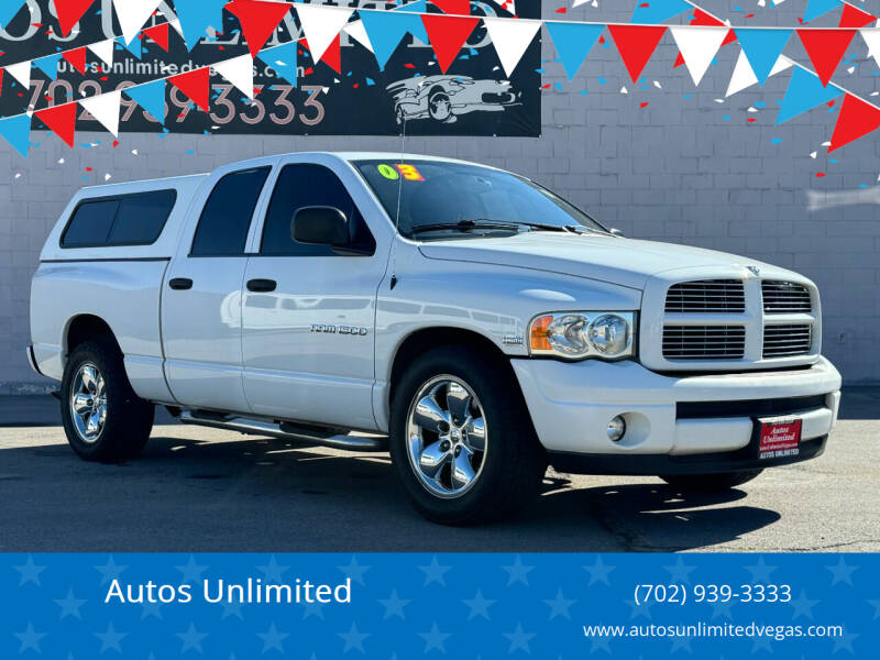 2003 Dodge Ram 1500 for sale at Autos Unlimited in Las Vegas NV