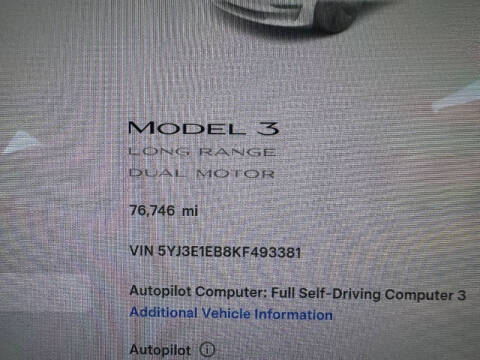 2019 Tesla Model 3 Long Range