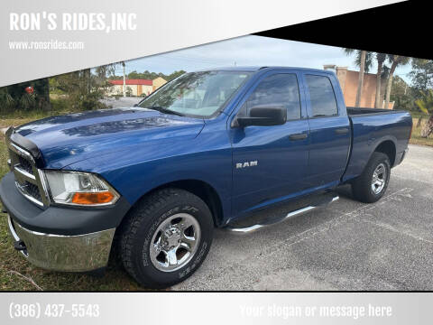 2010 Dodge Ram 1500 for sale at RON'S RIDES,INC in Bunnell FL