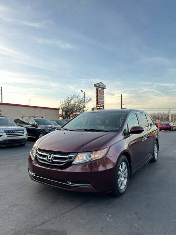 2015 Honda Odyssey for sale at Logos Motors Inc in Lawrence IN