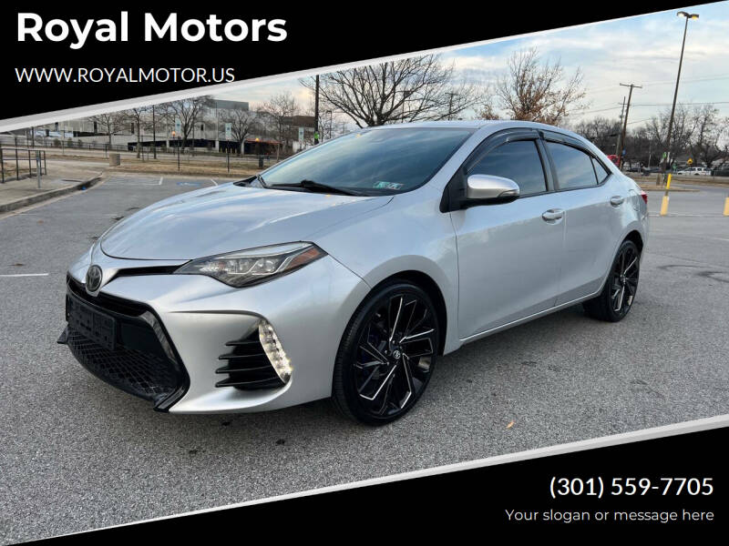 2017 Toyota Corolla for sale at Royal Motors in Hyattsville MD