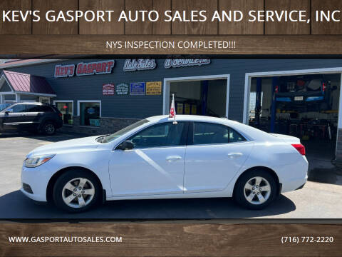 2014 Chevrolet Malibu for sale at KEV'S GASPORT AUTO SALES AND SERVICE, INC in Gasport NY