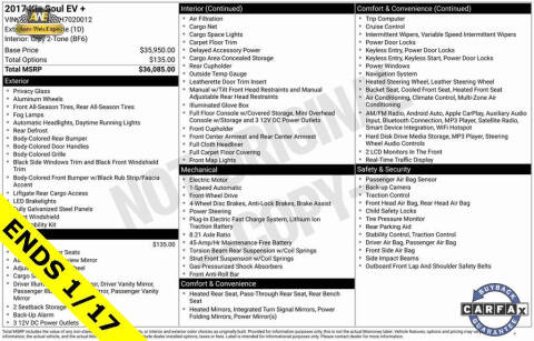 2017 Kia Soul EV +