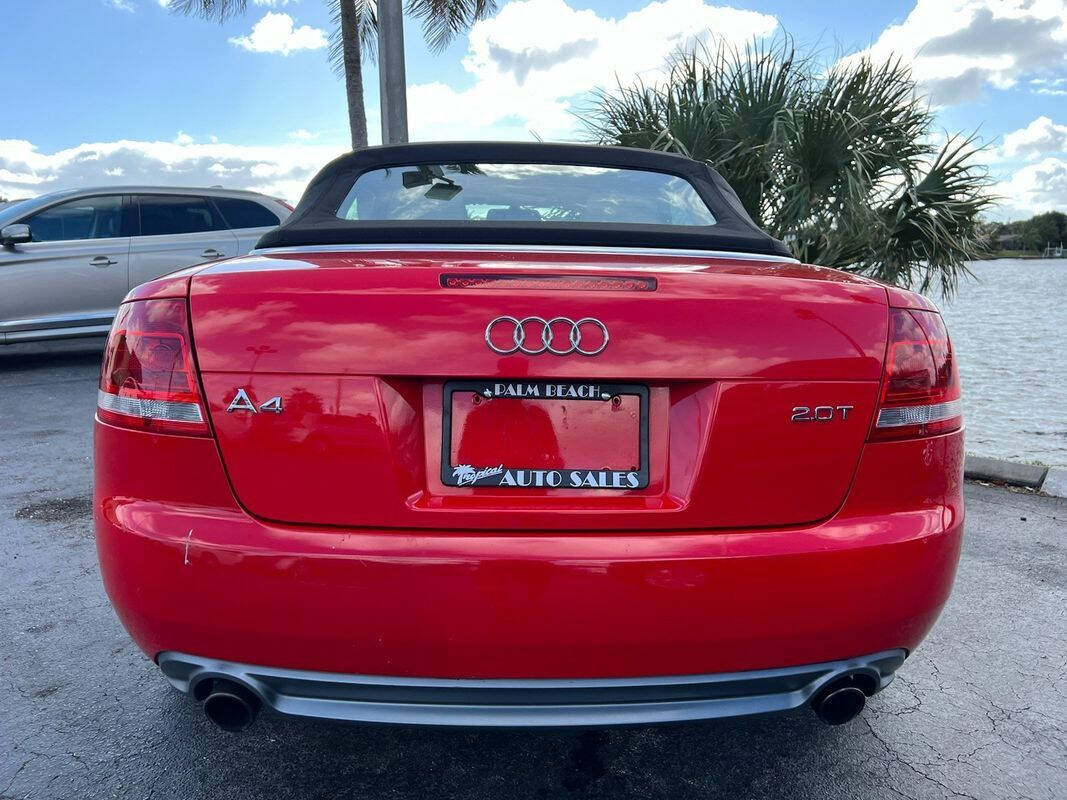 2008 Audi A4 for sale at Tropical Auto Sales in North Palm Beach, FL