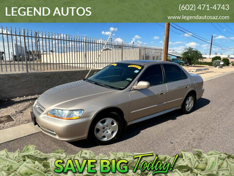2001 Honda Accord for sale at LEGEND AUTOS in Peoria AZ
