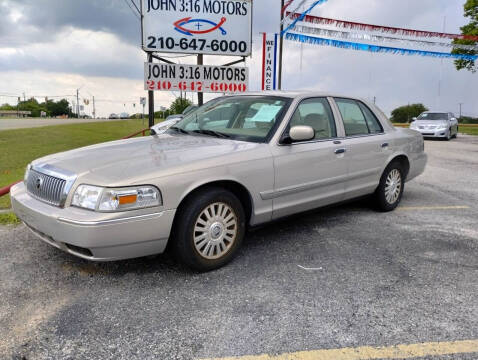 2006 Mercury Grand Marquis for sale at John 3:16 Motors in San Antonio TX