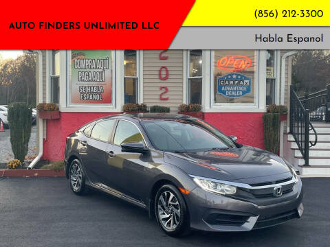 2018 Honda Civic for sale at Auto Finders Unlimited LLC in Vineland NJ