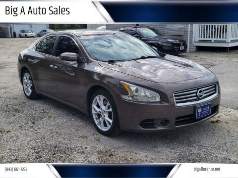 2012 Nissan Maxima for sale at Big A Auto Sales Lot 2 in Florence SC