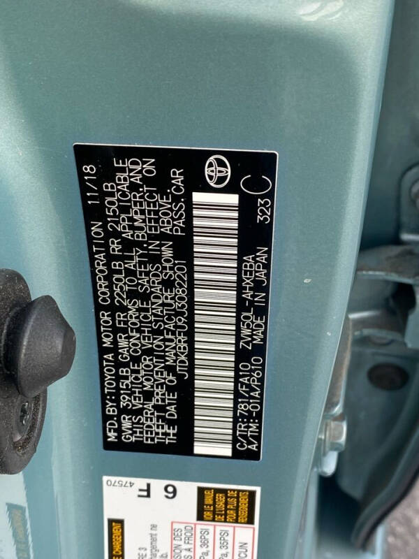 2018 Toyota Prius One