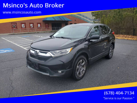 2017 Honda CR-V for sale at Msinco's Auto Broker in Snellville GA