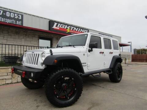 2015 Jeep Wrangler Unlimited for sale at Lightning Motorsports in Grand Prairie TX