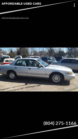 1997 Mercury Grand Marquis for sale at AFFORDABLE USED CARS in North Chesterfield VA