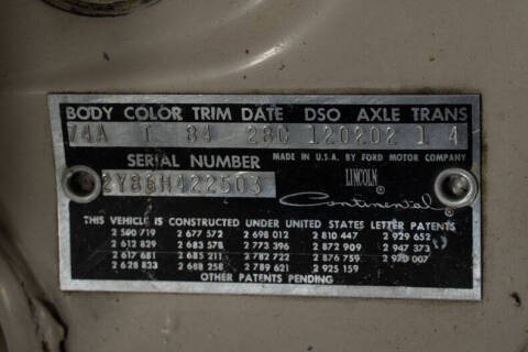 1962 Lincoln Continental