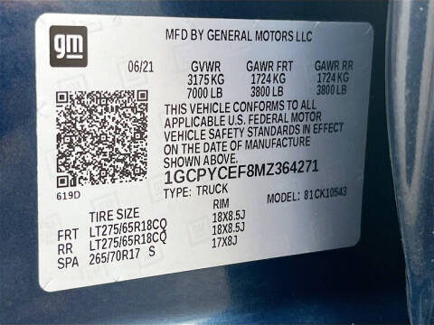 2021 Chevrolet Silverado 1500