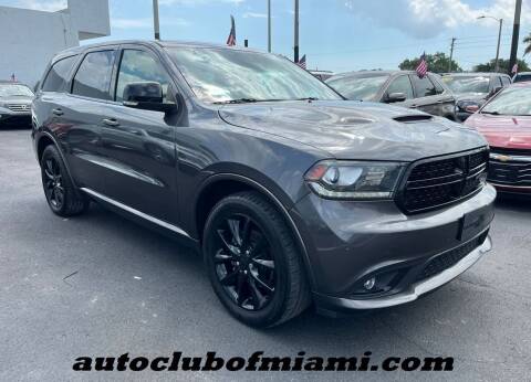 2018 Dodge Durango for sale at AUTO CLUB OF MIAMI, INC in Miami FL