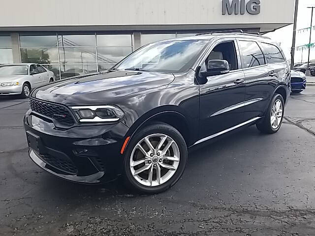 Used 2021 Dodge Durango GT Plus with VIN 1C4RDJDG9MC845197 for sale in Bellefontaine, OH