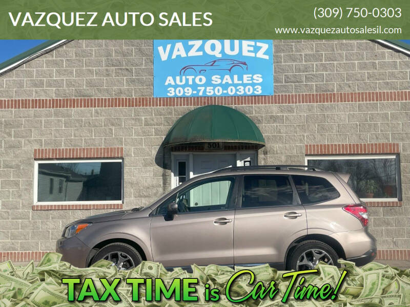 2015 Subaru Forester for sale at VAZQUEZ AUTO SALES in Bloomington IL