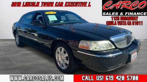 2010 Lincoln Town Car for sale at CARCO SALES & FINANCE in Chula Vista CA