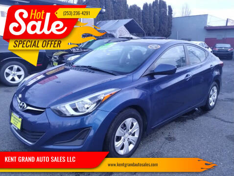 2016 Hyundai Elantra for sale at KENT GRAND AUTO SALES LLC in Kent WA