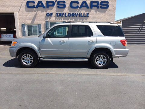 2003 Toyota Sequoia for sale at Caps Cars Of Taylorville in Taylorville IL