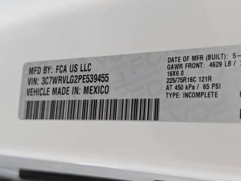 2023 RAM ProMaster 3500 159 WB