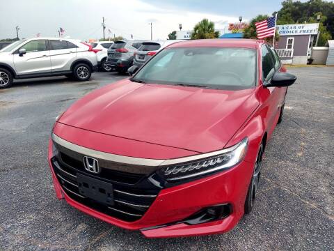 2021 Honda Accord for sale at Sun Coast City Auto Sales in Mobile AL