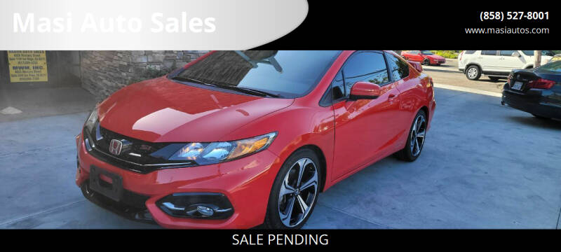 2015 Honda Civic for sale at Masi Auto Sales in San Diego CA