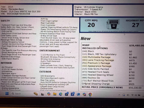 2014 Mercedes-Benz GLK GLK 350 4MATIC