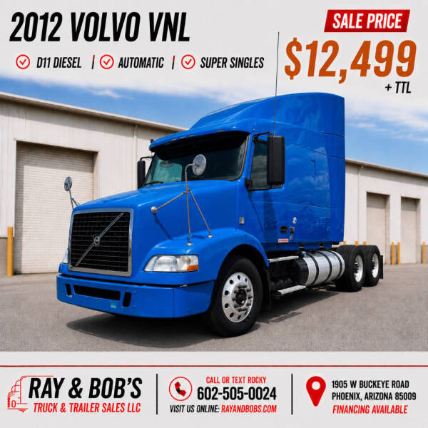 2012 Volvo VNL Tandem