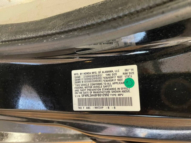 2015 Honda Odyssey EX