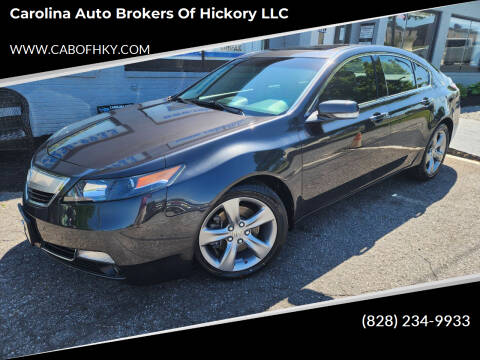2013 Acura TL for sale at Carolina Auto Brokers of Hickory LLC in Newton NC