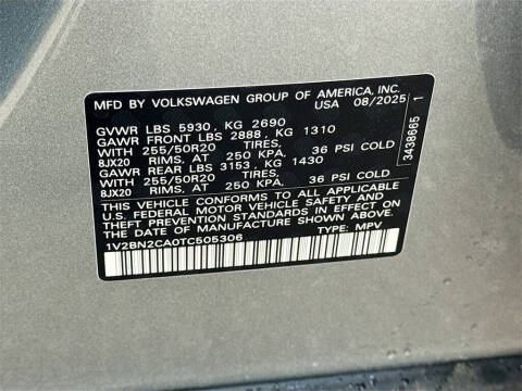 2026 Volkswagen Atlas SEL 4Motion