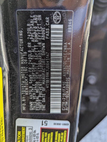 2018 Toyota Camry LE