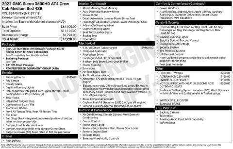 2022 GMC Sierra 3500HD