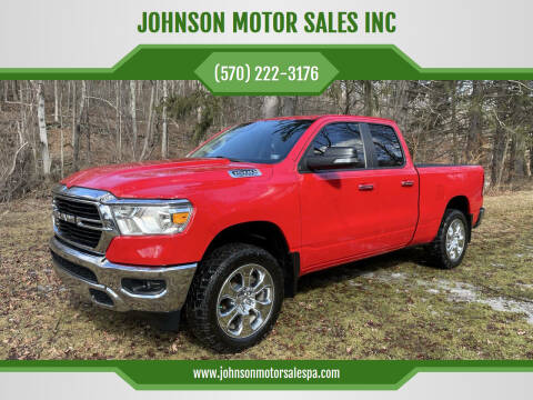 2020 RAM 1500 for sale at JOHNSON MOTOR SALES INC in Lenoxville PA