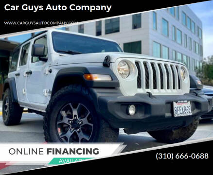 2018 Jeep Wrangler Unlimited for sale at Car Guys Auto Company in Van Nuys CA