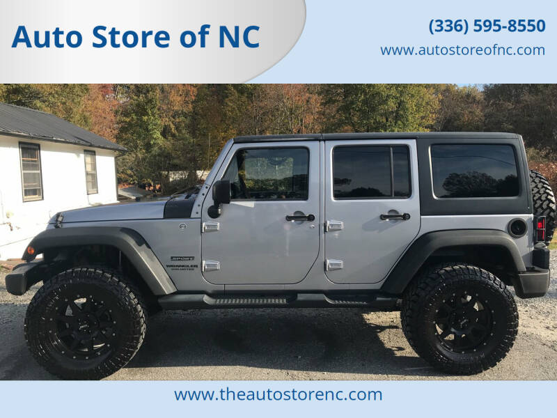 2014 Jeep Wrangler Unlimited for sale at Auto Store of NC - Walnut Cove in Walnut Cove NC