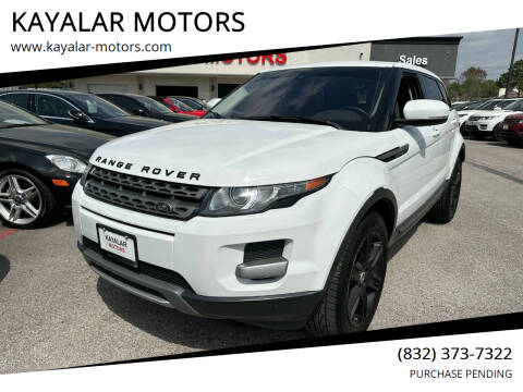 2013 Land Rover Range Rover Evoque for sale at KAYALAR MOTORS SUPPORT CENTER in Houston TX