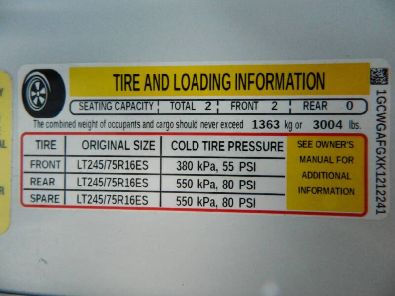 2019 Chevrolet Express 2500