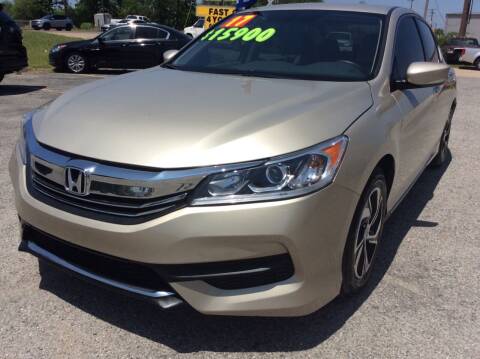 2017 Honda Accord for sale at LOWEST PRICE AUTO SALES, LLC in Oklahoma City OK
