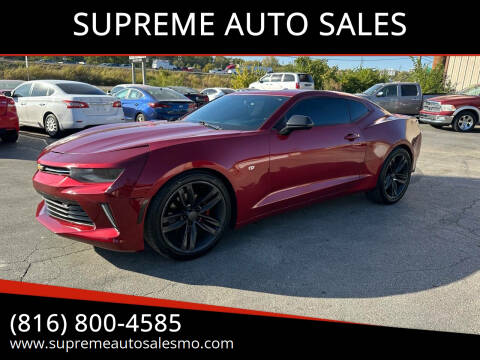 2016 Chevrolet Camaro for sale at SUPREME AUTO SALES in Grandview MO