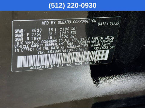 2025 Subaru Legacy Limited