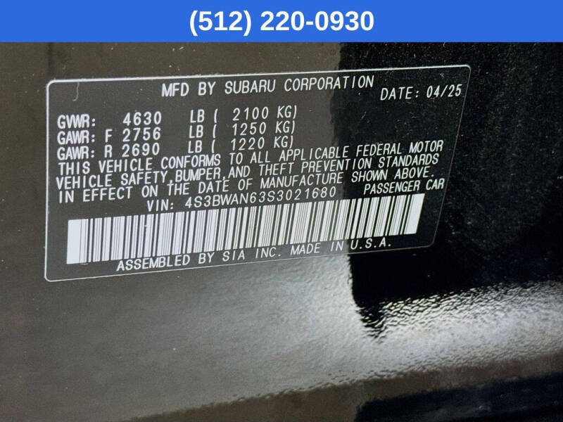 2025 Subaru Legacy Limited