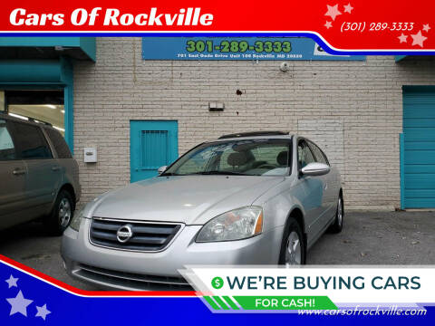2004 Nissan Altima for sale at Cars Of Rockville in Rockville MD