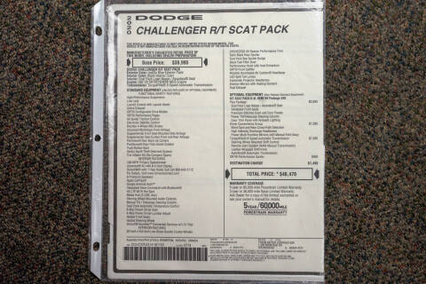2020 Dodge Challenger R/T Scat Pack