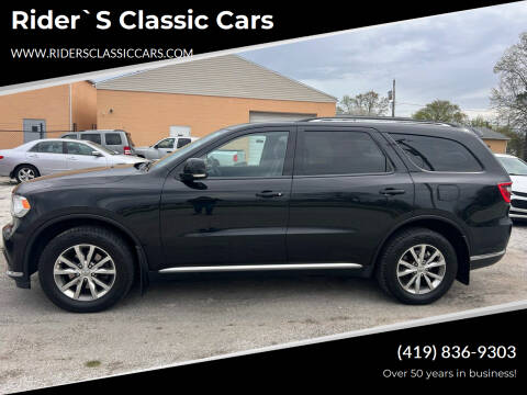 2015 Dodge Durango for sale at Rider`s Classic Cars in Millbury OH