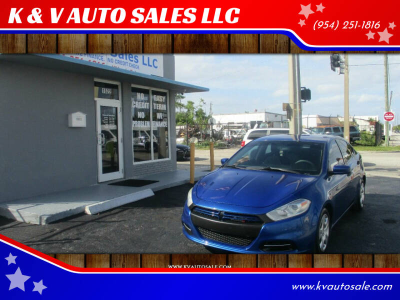 2013 Dodge Dart for sale at K & V AUTO SALES LLC in Hollywood FL