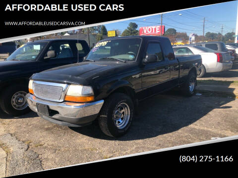 2000 Ford Ranger for sale at AFFORDABLE USED CARS in North Chesterfield VA