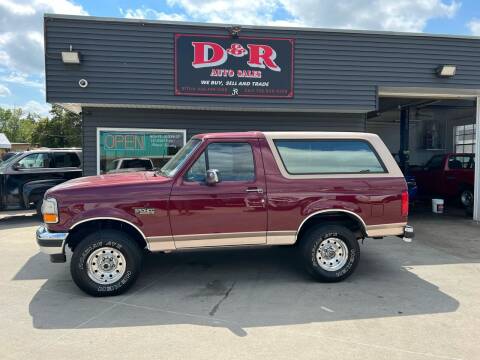 1996 Ford Bronco for sale at D & R Auto Sales in South Sioux City NE